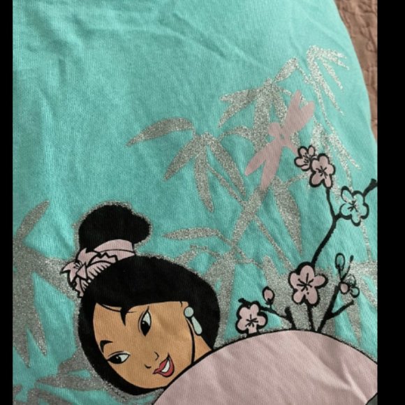 Disney Mulan Pajama wit Short Sleeve Top and Pajama Pant - Picture 5 of 8